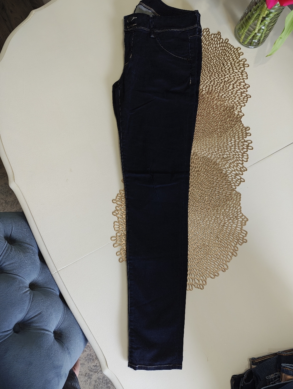 Hudson Dark Blue double button skinny jeans
